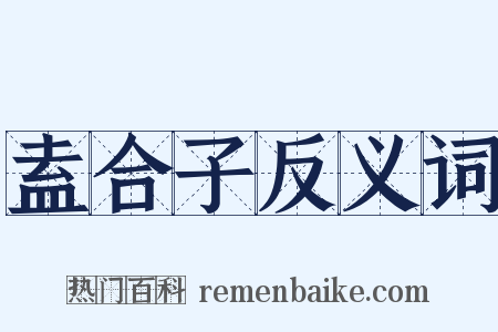 盍合子反义词是什么意思的图片